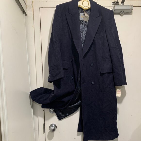 NEW VINTAGE AQUASCUTUM OF LONDON WOOL TRENCH COATS SIZE L - Picture 7 of 16